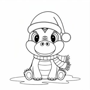 dino kleurplaat makkelijk