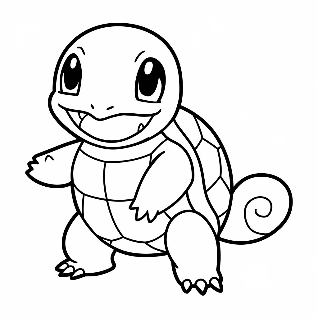 pokemon squirtle coloring pages
