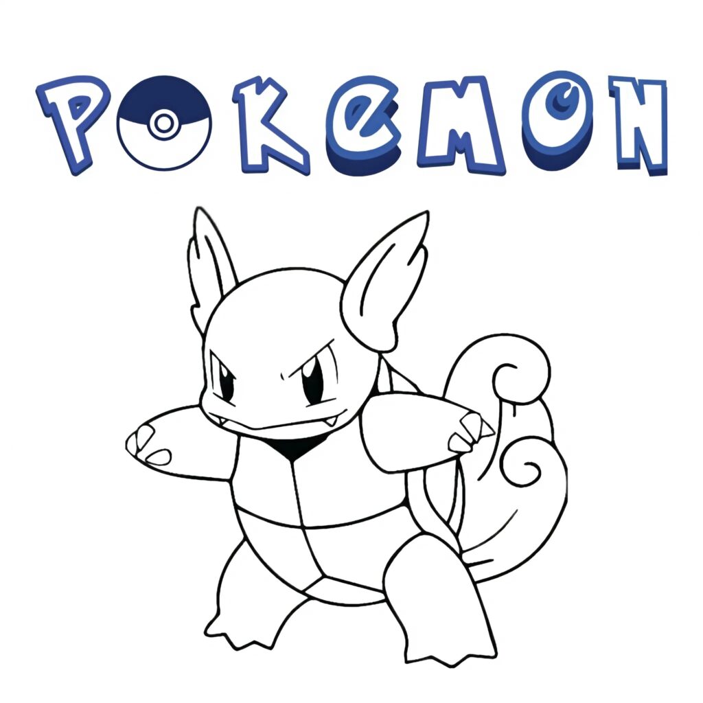 Squirtle pokemon coloring pages