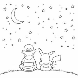 Páginas para colorear de Pikachu