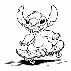 angel stitch kleurplaat