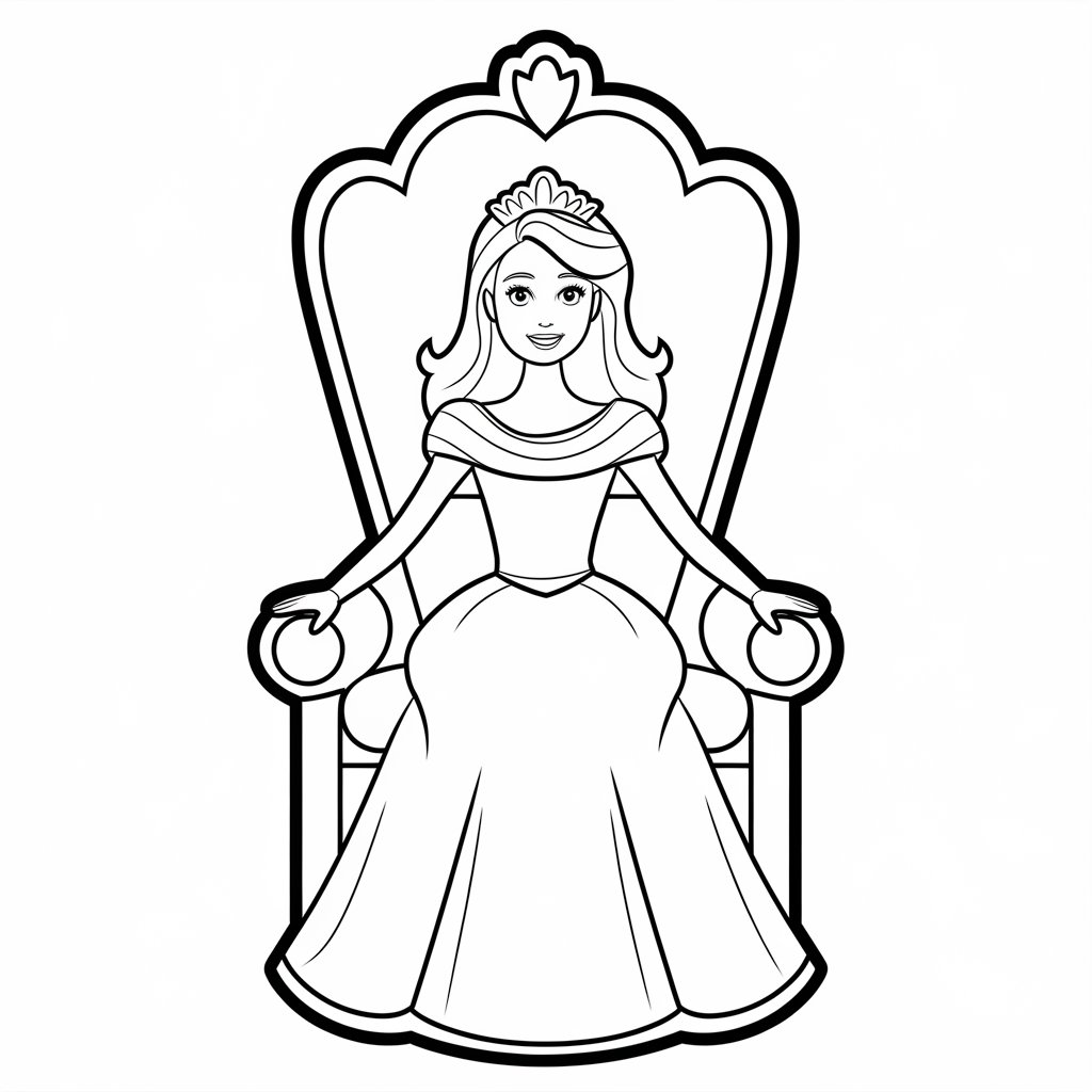 coloriage sirène barbie