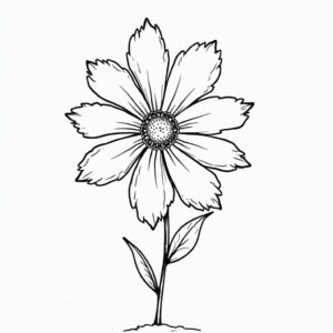bloemen tekening