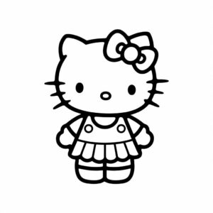 ausmalbild hello kitty kostenlos