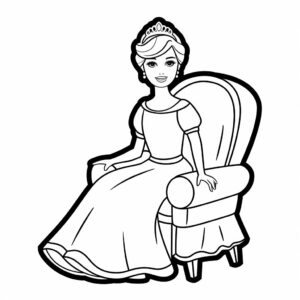 ingyenes barbie színező oldal