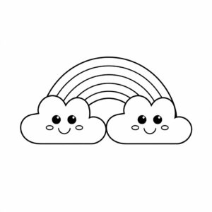 Få gratis farvelæggeark med regnbuen - sjov og kreativitet for børn!