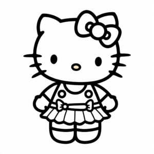 ausmalbilder hello kitty zum ausdrucken