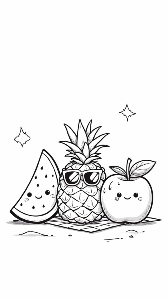 coloriage mignon kawaii