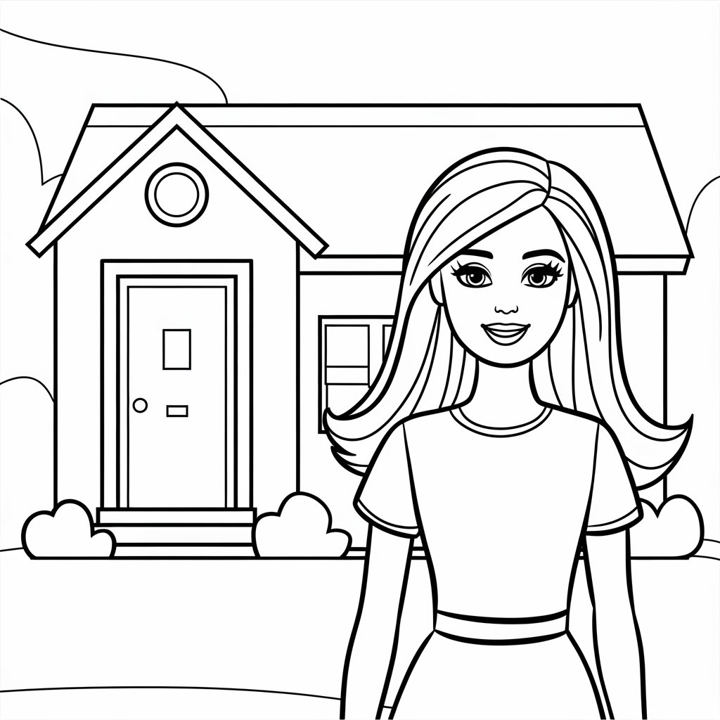 barbie coloriage imprimer