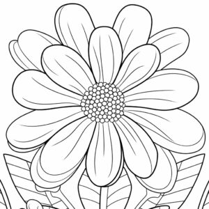 fiore disegno da colorare