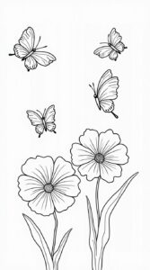 blumen ausmalbilder frühling