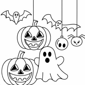 Farvelægning halloween engelsk