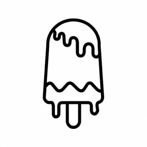 coloriage glace kawaii à imprimer