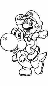 mario coloring pages printable
