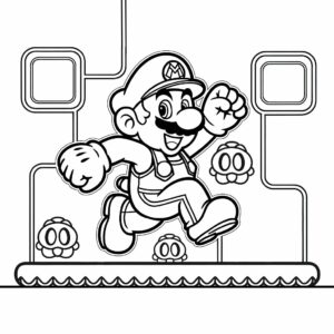 disegni super mario da colorare