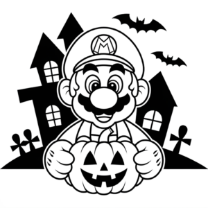 super mario da colorare e stampare