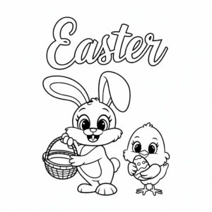 ausmalbilder ostern hase