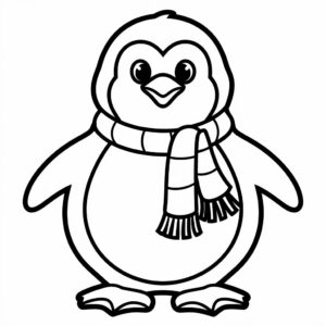 disegno inverno da colorare per bambini