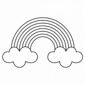 farvelægget regnbuen