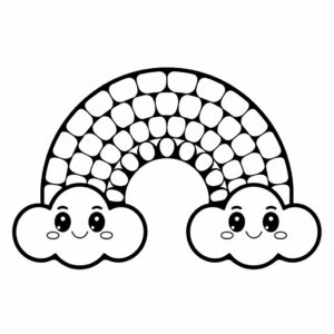 farvelægge regnbue med sol