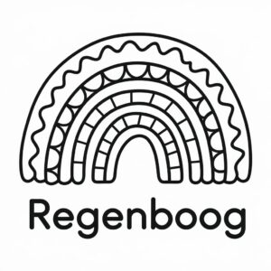 farver side regnbuen svært