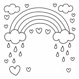 Farvelægge regnbue til udskrivning