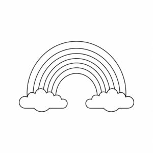 farvelægge regnbue sky