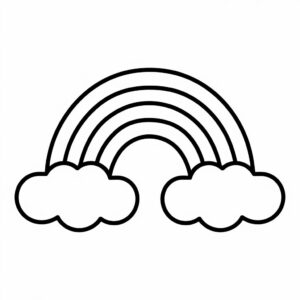 farvelægge regnbuen sky