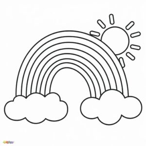 farvelægge regnbue sol