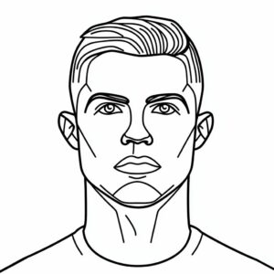 kleurplaat ronaldo real madrid