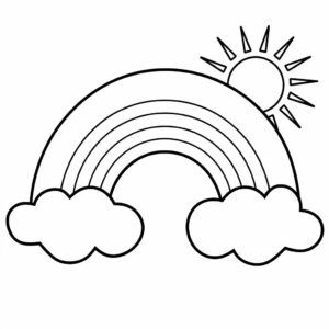 farvelægget regnbue