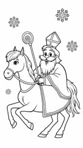 värityskuva Sinterklaasin hevonen