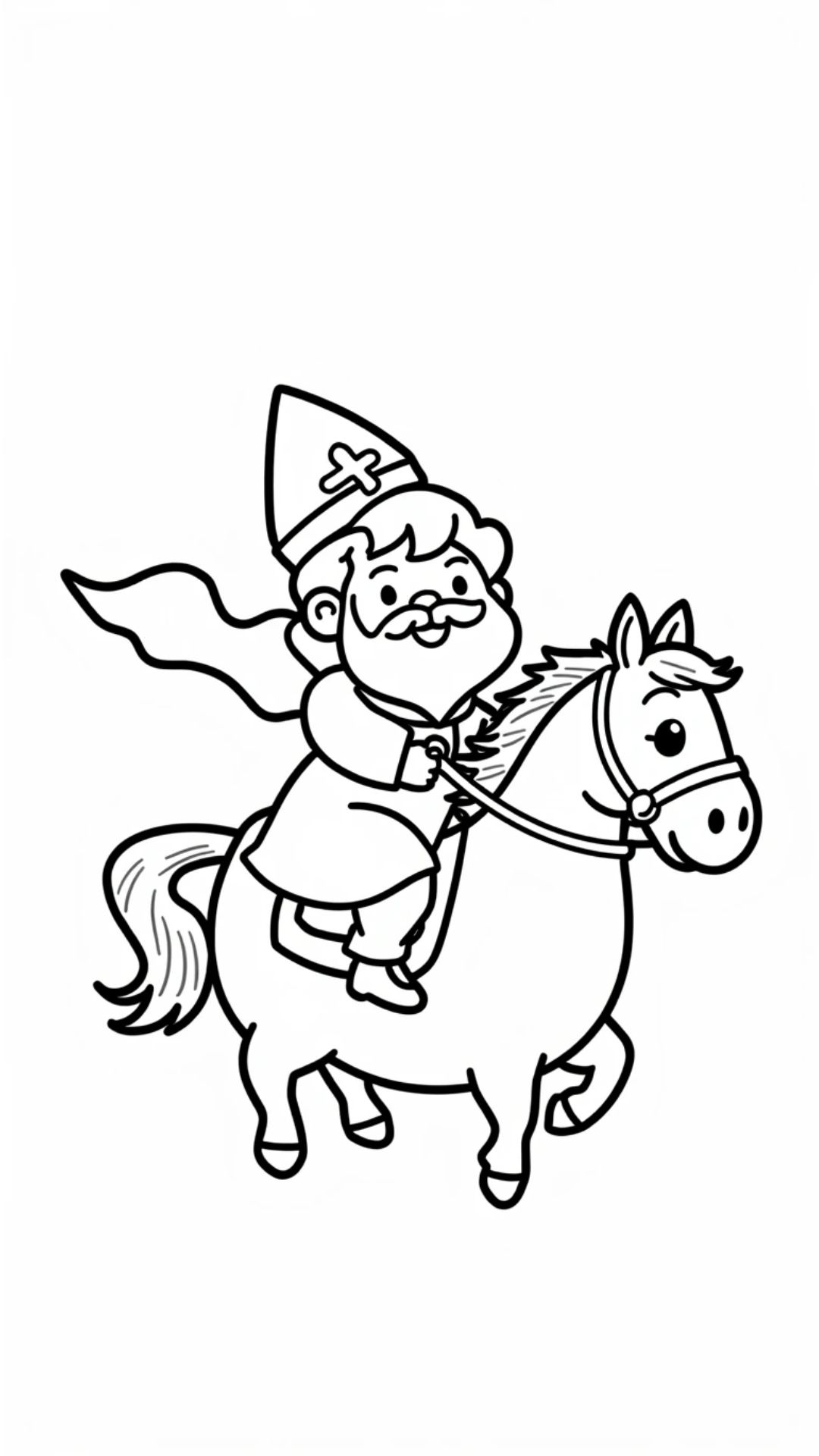 kleurplaat sinterklaas peuters