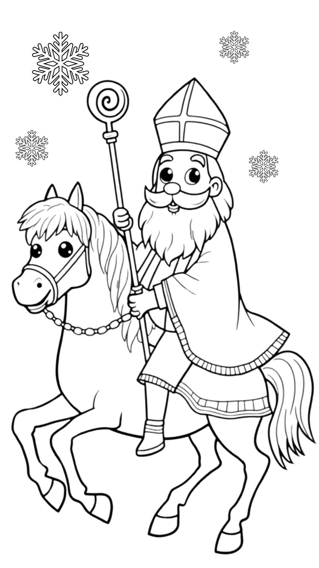 kleurplaat sinterklaas