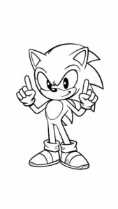 disegni da colorare di sonic