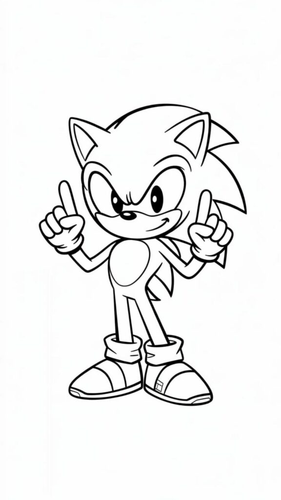 sonic the hedgehog coloring pages