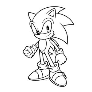 coloriage sonic exe