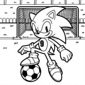 coloriage sonic a imprimer