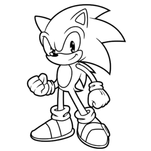 super sonic coloriage sonic