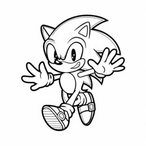 coloriage sonic à imprimer pdf