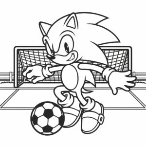 coloriage de sonic