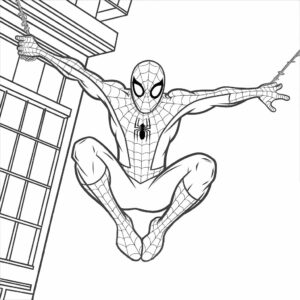 disegni spiderman da colorare