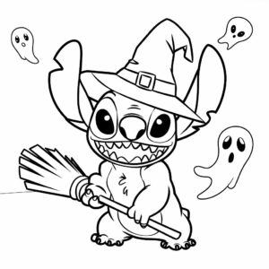 kleurplaat stitch printen