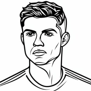 kleurplaat van ronaldo