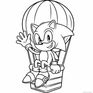 coloriage sonic prime
