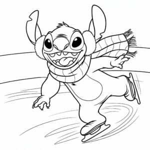 kleurplaat van stitch