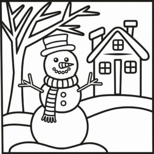 disegni d'inverno da colorare