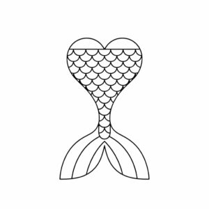 kleurplaat zeemeermin