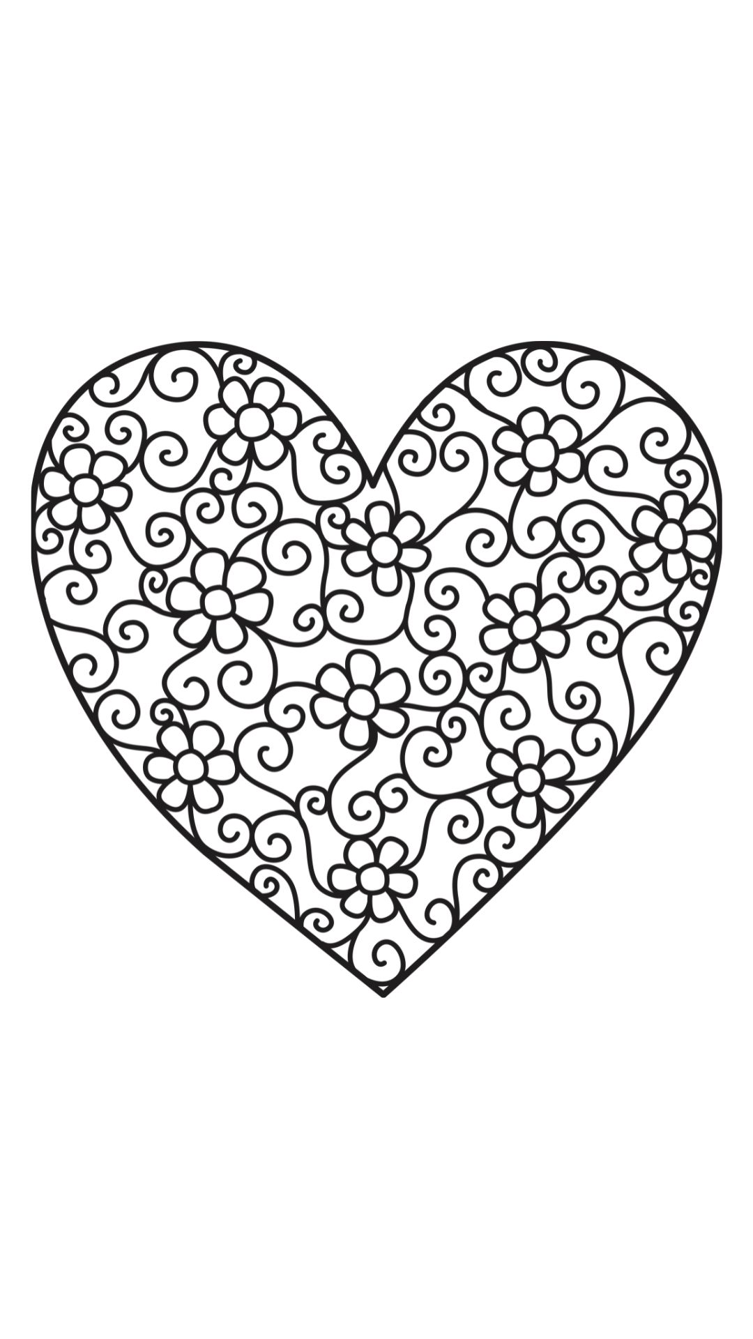 kleurplaten mandala hartjes