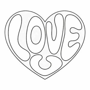 kleurplaten met hartjes